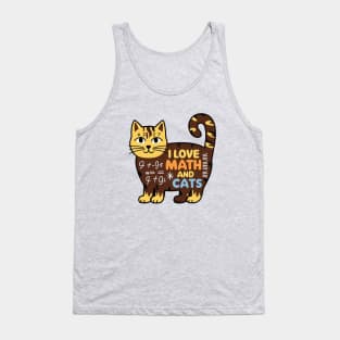 I love math and cats (4) Tank Top